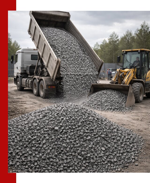 Доставка и продажа щебня гранитного в Юбилейном