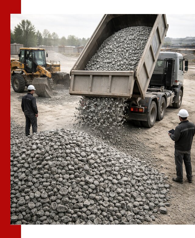 Доставка гранитного щебня фракции 20-40 в Юбилейном