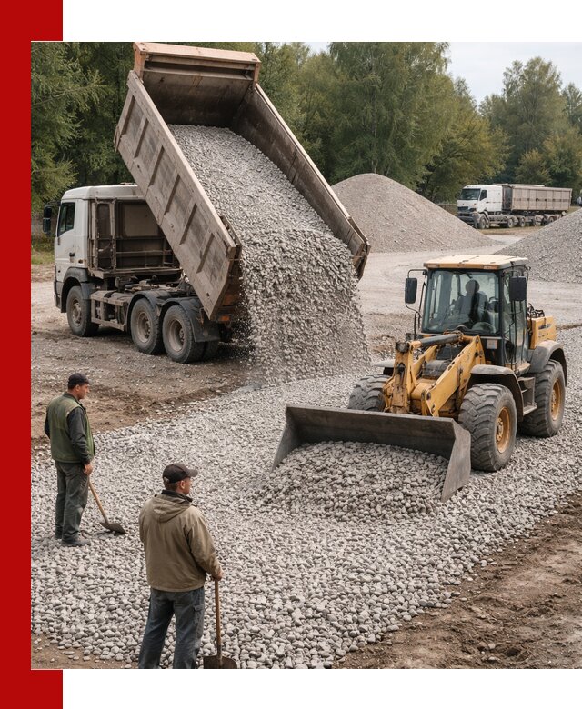 Купить гравийный щебень фракция 20-40 в Юбилейном с доставкой