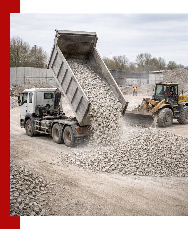 Доставка и продажа известнякового щебня в Юбилейном