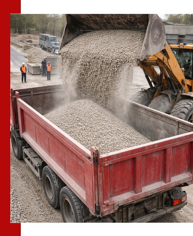 Купить известняковый щебень фракции 0-5 с доставкой в Юбилейном