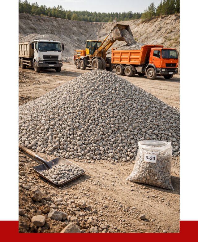Доломитовый щебень фр. 5-20 в Юбилейном от 4327 р. | ПРОНЕРУДЮбл