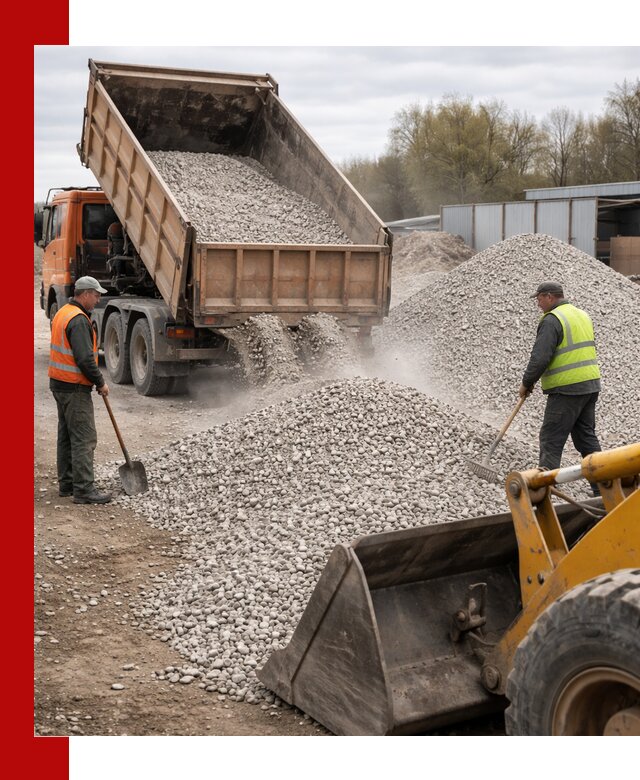 Доломитовый щебень фракции 5-20 с доставкой в Юбилейном