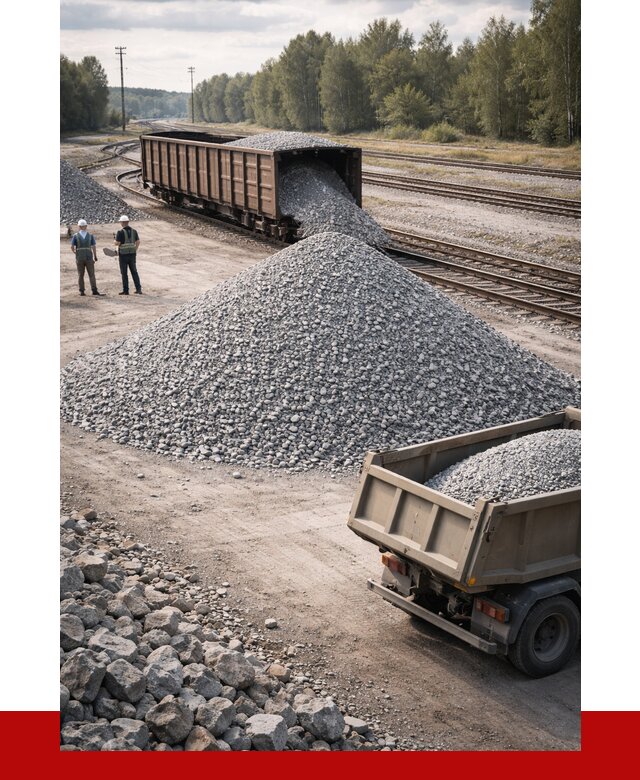 Железнодорожный щебень 20-60 в Юбилейном от 1752 р. | ПРОНЕРУДЮбл