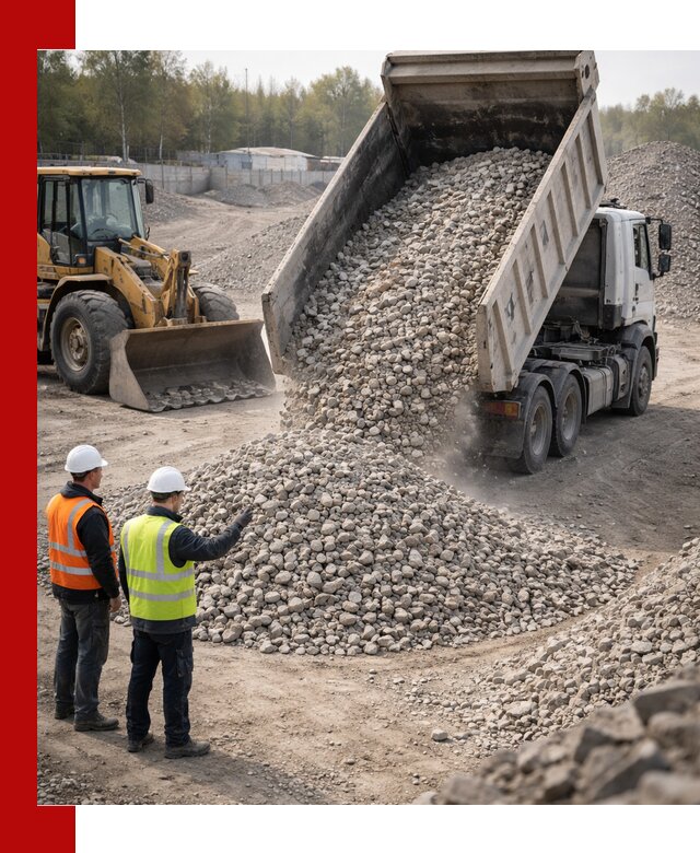 Вторичный щебень фракция 40–70 доставка в Юбилейном