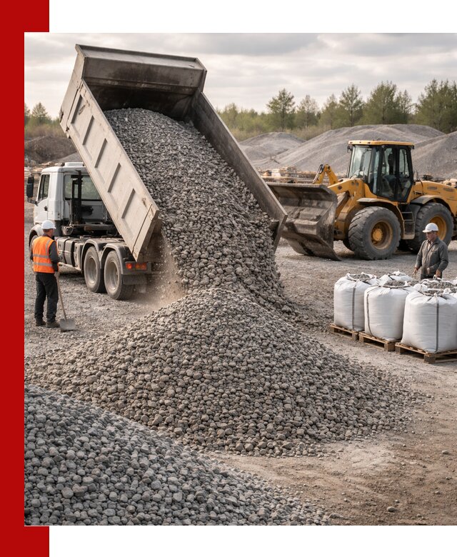 Бетонный щебень фракция 5–20 с доставкой в Юбилейном