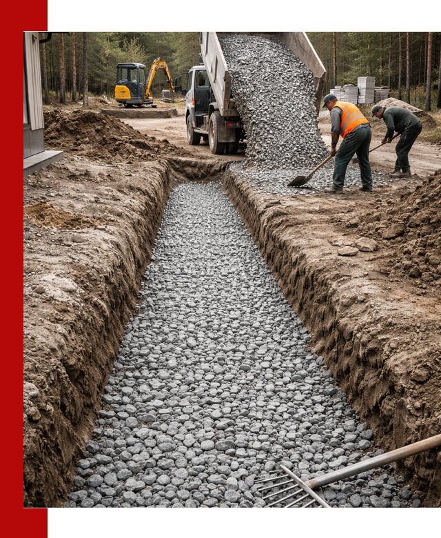 Щебень для дренажа с доставкой в Юбилейном высокого качества