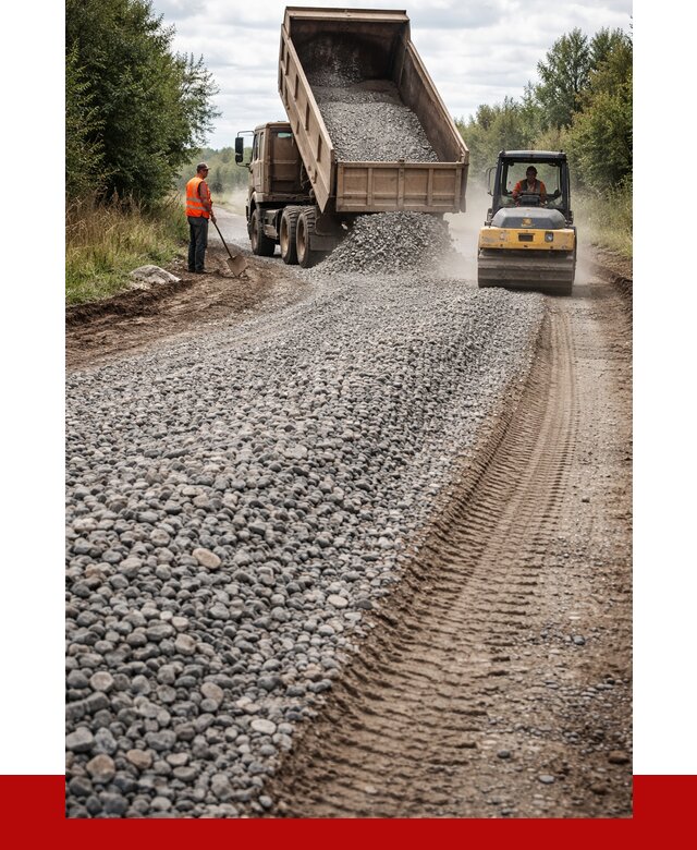 Щебень для отсыпки дороги в Юбилейном от 2782 р. ПРОНЕРУДЮбл