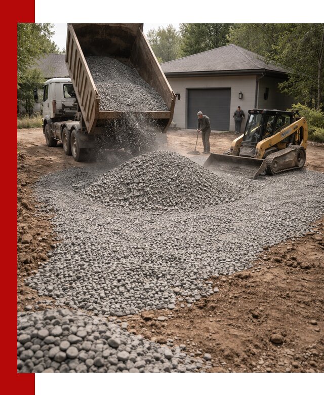 Щебень для парковки в Юбилейном: доставка и укладка качественного материала