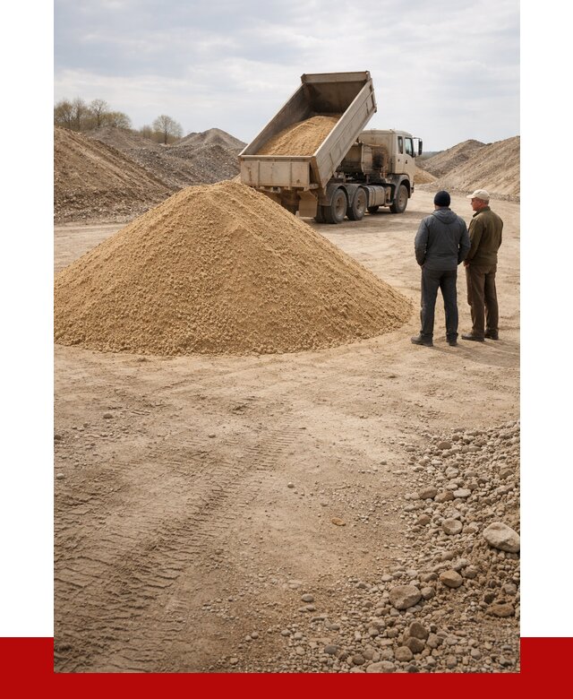 Карьерный песок крупнозернистый в Юбилейном от 8758 р | ПРОНЕРУДЮбл