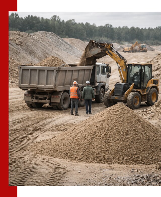 Карьерный среднезернистый песок с доставкой в Юбилейном