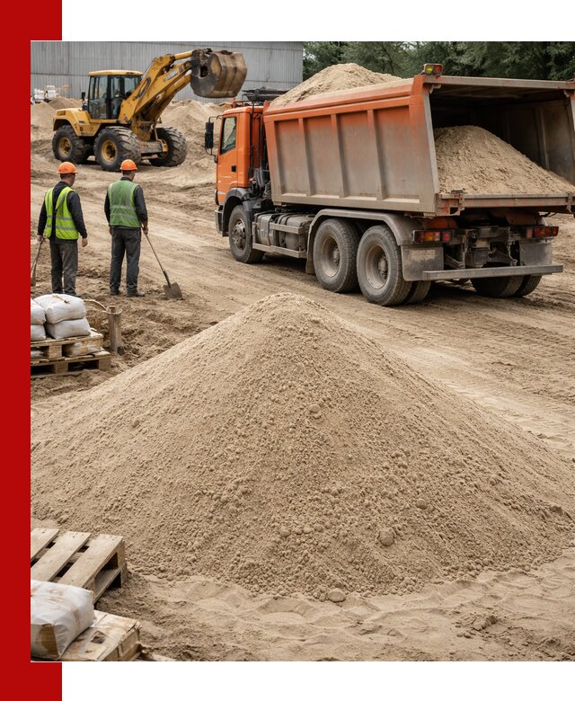Доставка и продажа мытого речного песка в Юбилейном