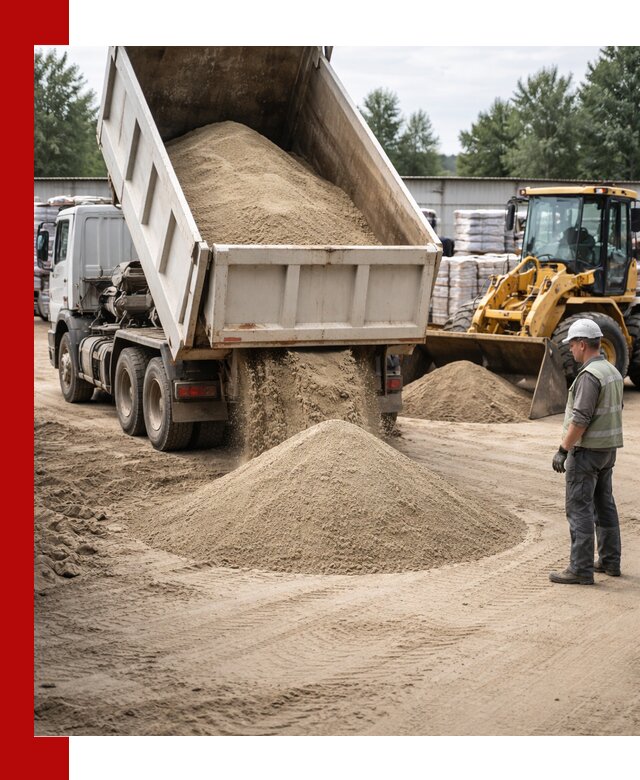 Поставка и доставка песка для бетона в Юбилейном