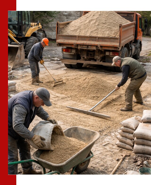 Поставка песка для стяжки в Юбилейном с быстрой доставкой