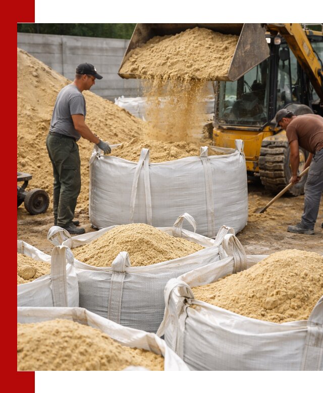 Поставка качественного песка для кладки в Юбилейном