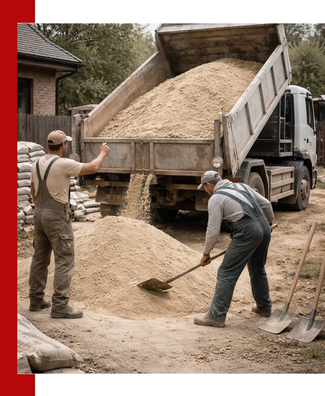 Песок для штукатурки с доставкой в Юбилейном качественный и чистый