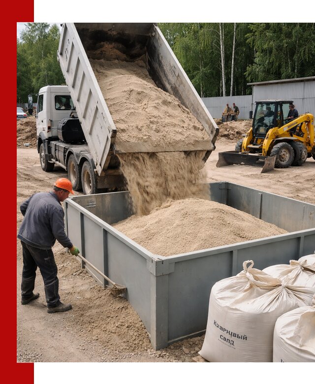 Кварцевый песок для фильтра в Юбилейном — доставка и качество