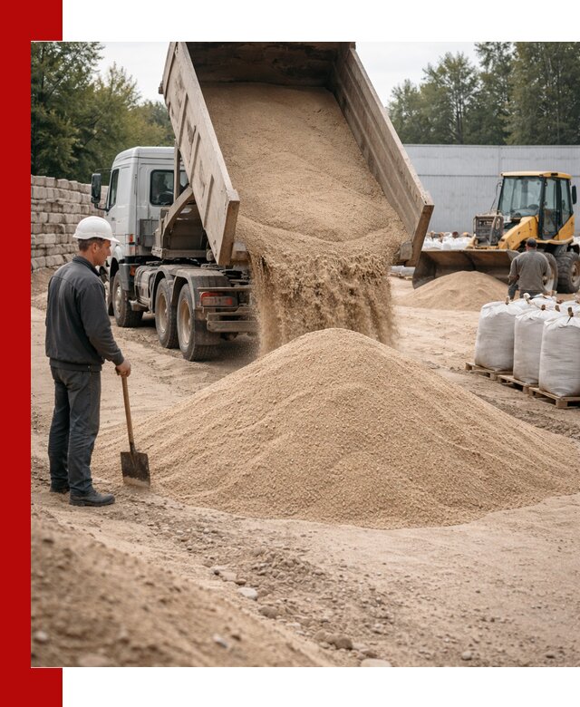 Кварцевый песок фракция 0–3 мм с доставкой в Юбилейном