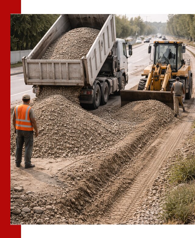 Опгс для устройства дорог и подсыпки в Юбилейном