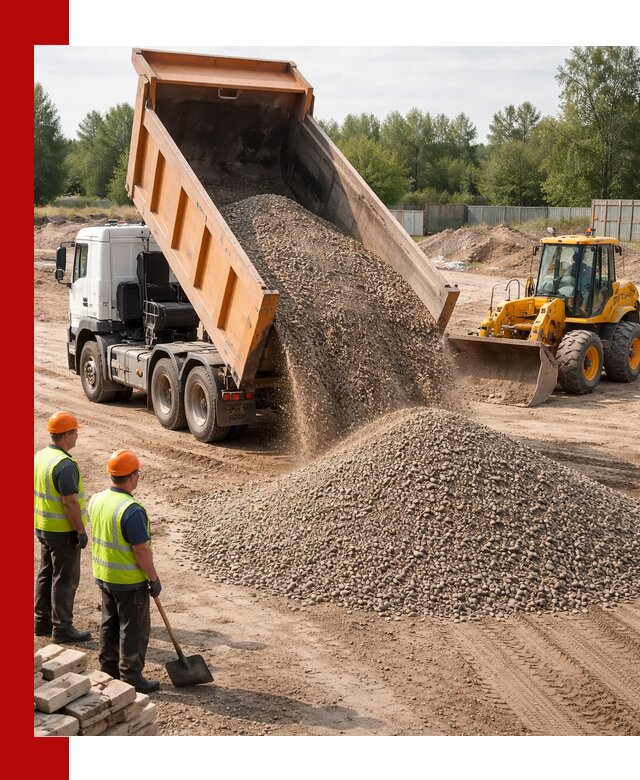 Доставка щебёночно-песчаной смеси ЩПС С7 в Юбилейном
