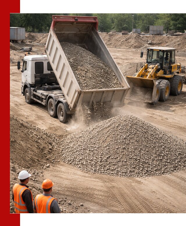 Щебень с песком (ЩГПС С2) с доставкой в Юбилейном