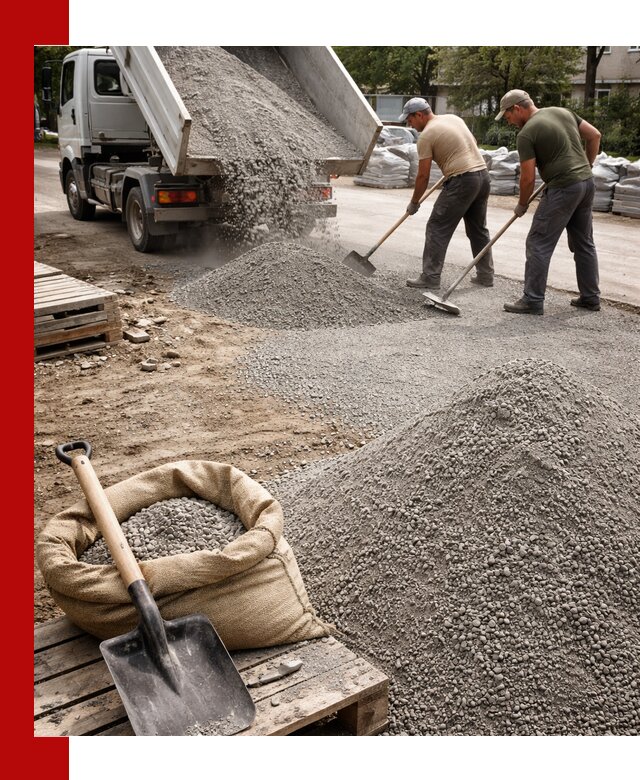 Отсев для тротуарной плитки в Юбилейном — доставка и укладка