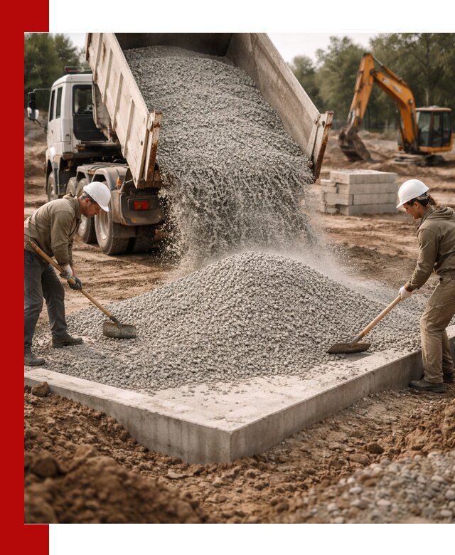 Доставка и продажа отсева для бетона в Юбилейном