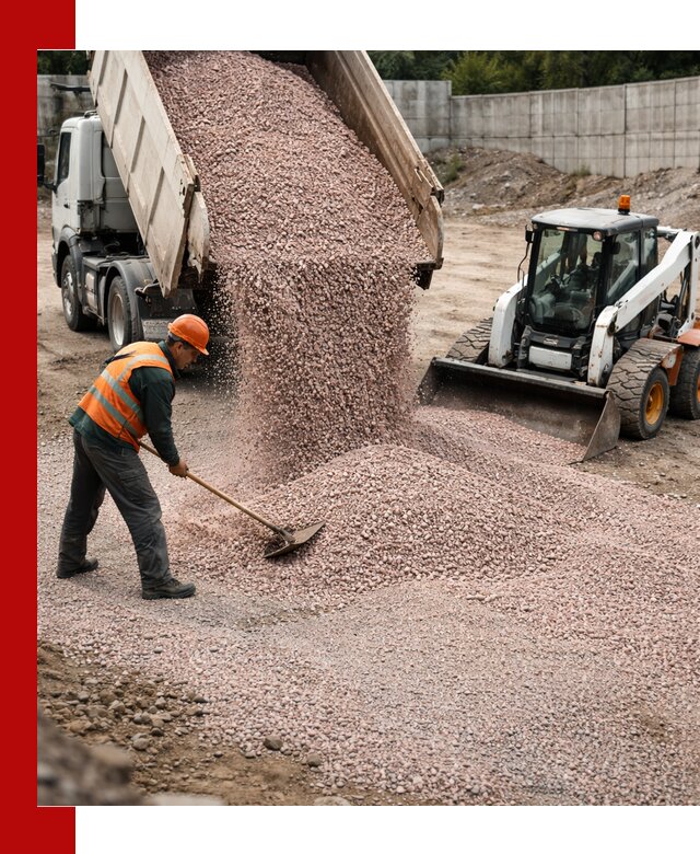 Крошка розовый гранит с доставкой в Юбилейном от производителя