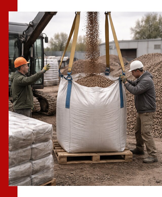 Керамзит в биг-бегах с доставкой в Юбилейном