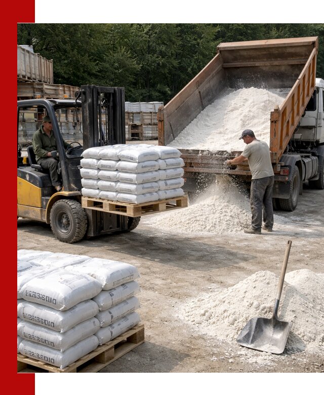 Доставка строительной извести оптом и в розницу в Юбилейном