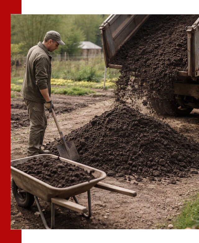 Доставка качественной земли для огорода в Юбилейном