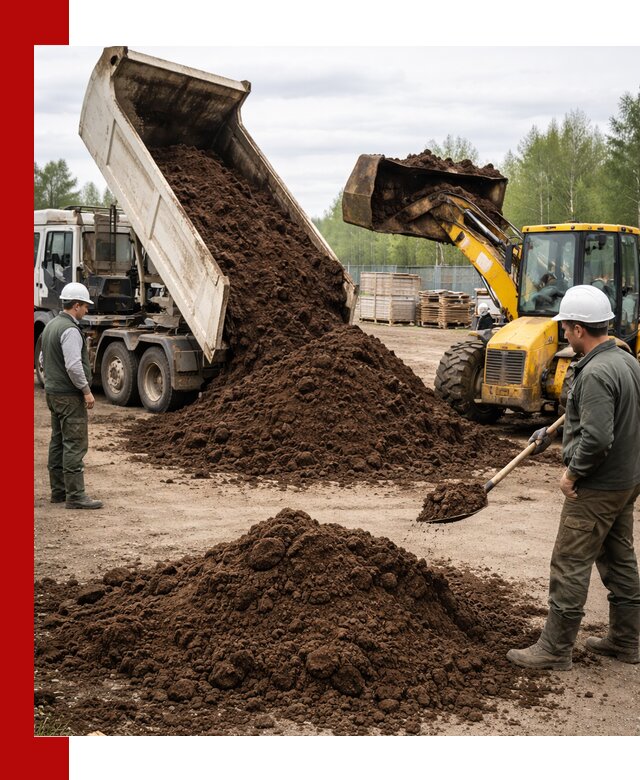 Доставка торфа оптом и в мешках в Юбилейном