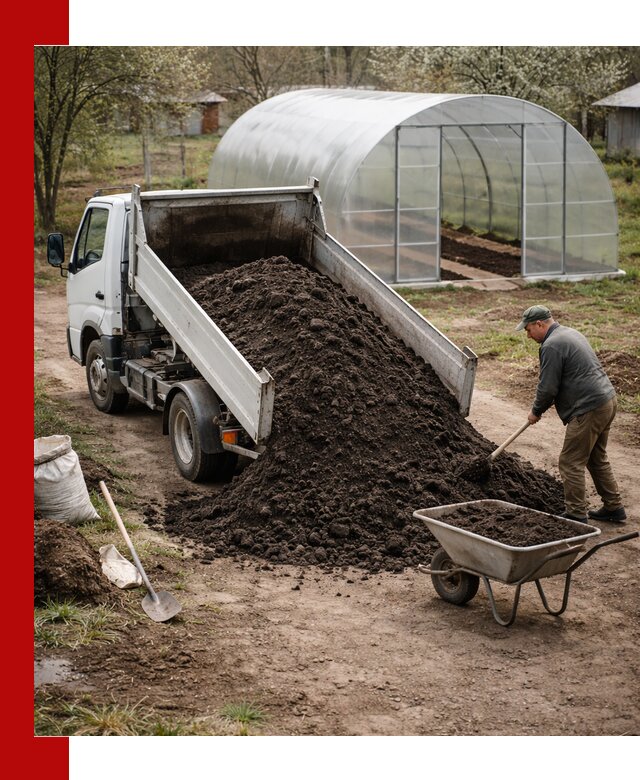 Чернозем для теплицы с доставкой в Юбилейном