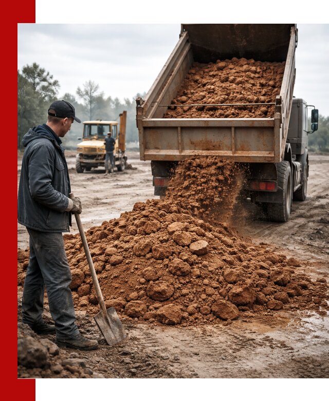 Глина для засыпки в Юбилейном с доставкой самосвалами