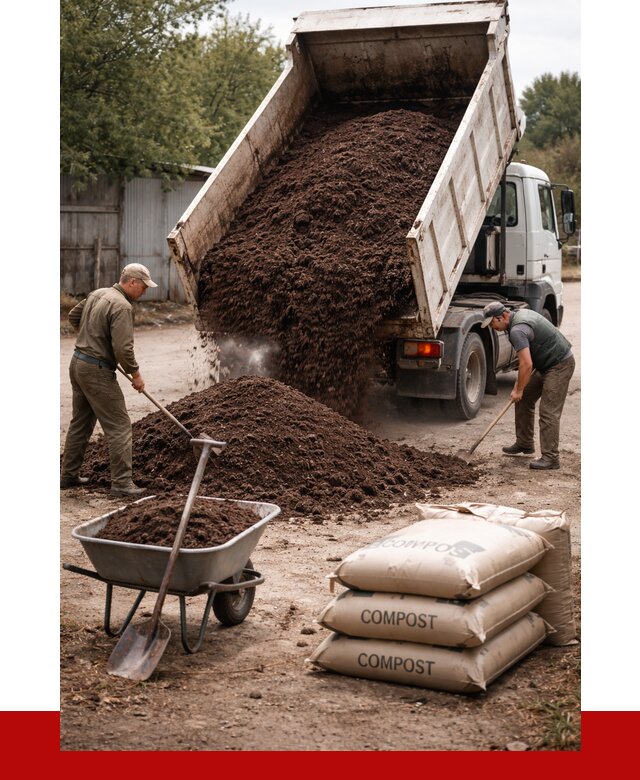 Купить компост в Юбилейном от 4327 р. за куб с доставкой | ПРОНЕРУДЮбл