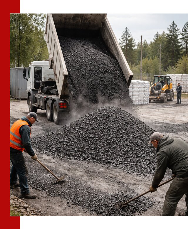 Доставка и продажа асфальтного гранулята в Юбилейном