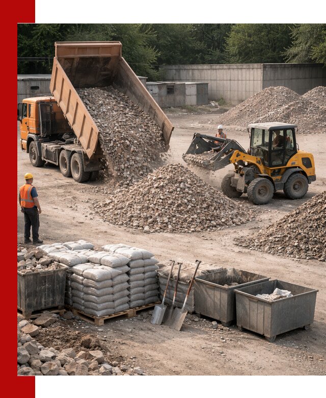 Вторичные материалы для отсыпки в Юбилейном — поставка и доставка