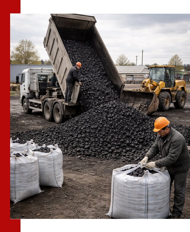 Доставка каменного угля в Юбилейном оптом и в розницу