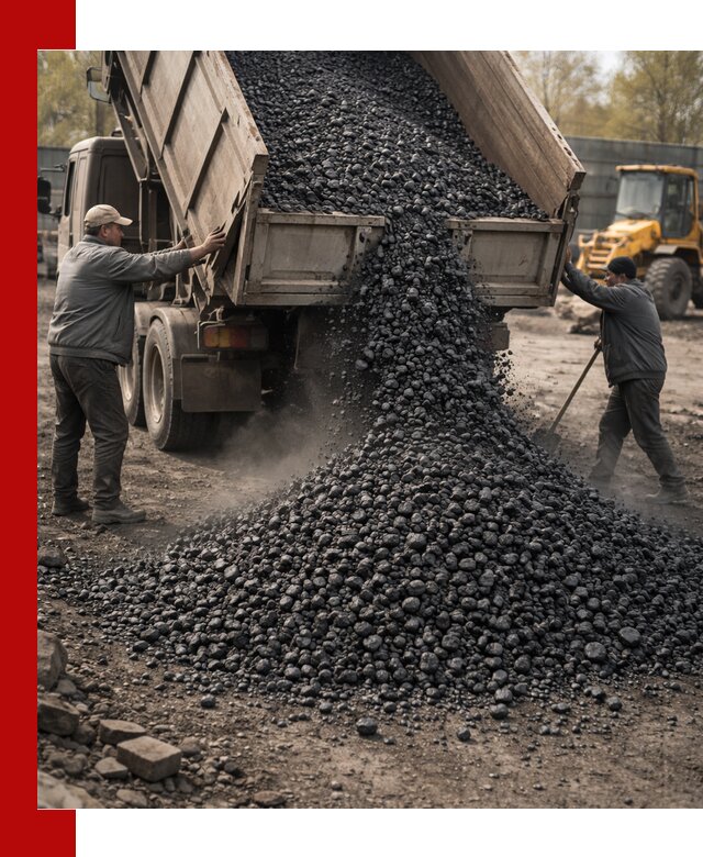 Доставка угля семечка самосвалами в Юбилейном