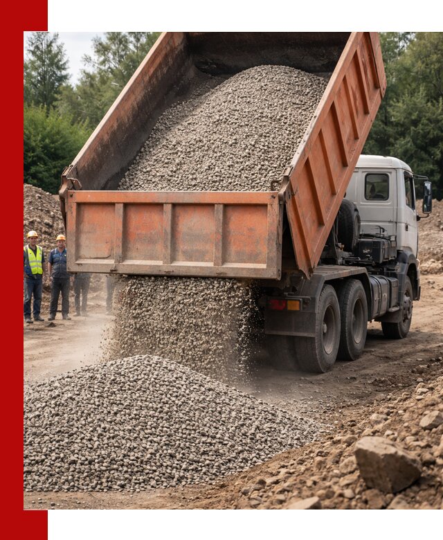 Доставка сыпучих материалов самосвалом в Юбилейном быстро и надежно