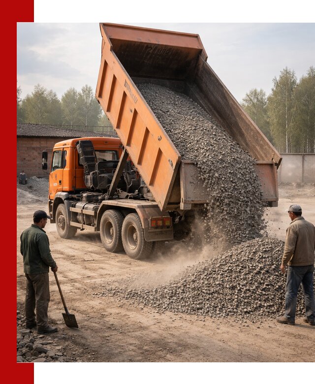 Доставка самосвалом 20 м3 в Юбилейном быстро и надежно