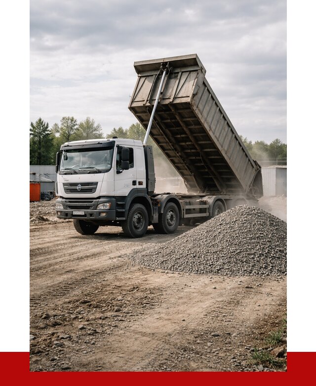 Доставка самосвалом 40 кубов в Юбилейном от 9273 р. | ПРОНЕРУДЮбл