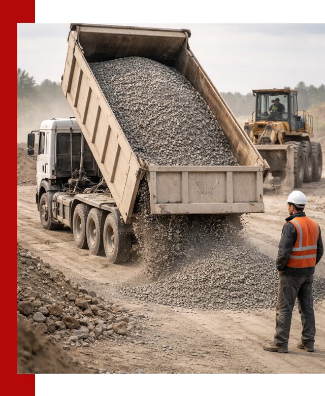 Доставка самосвалом 40 кубов цемента и сыпучих в Юбилейном