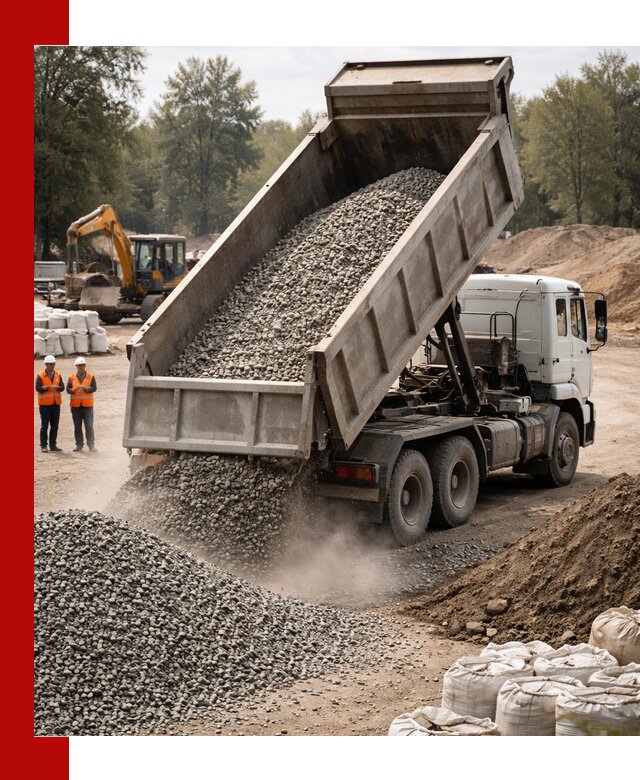 Аренда самосвала в Юбилейном для доставки сыпучих и нерудных материалов