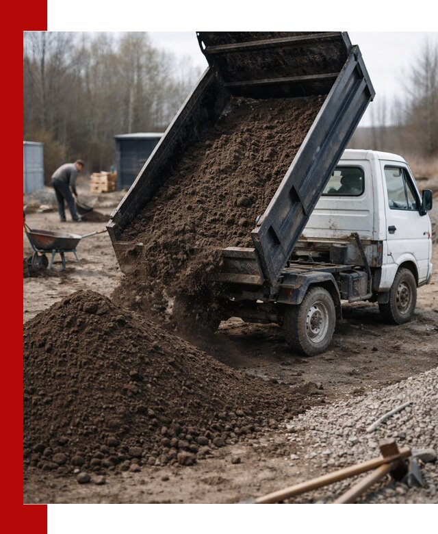 Аренда минисамосвала в Юбилейном для доставки сыпучих материалов