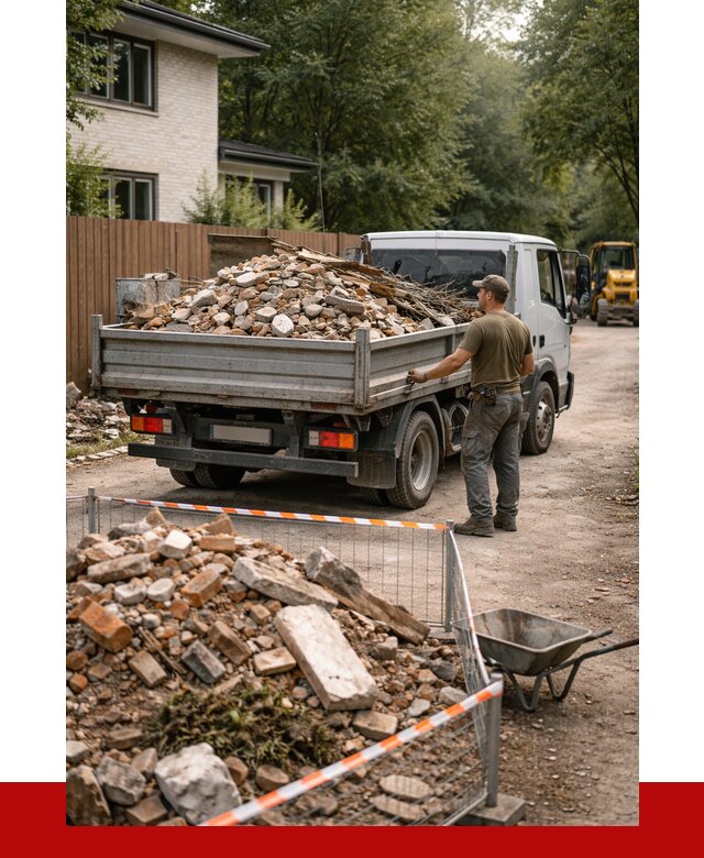 Вывоз строительного мусора с погрузкой в Юбилейном от 7727 р | ПРОНЕРУДЮбл