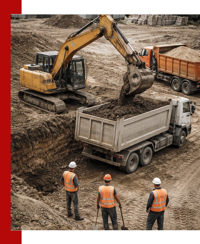 Разработка грунта для строительства и благоустройства в Юбилейном