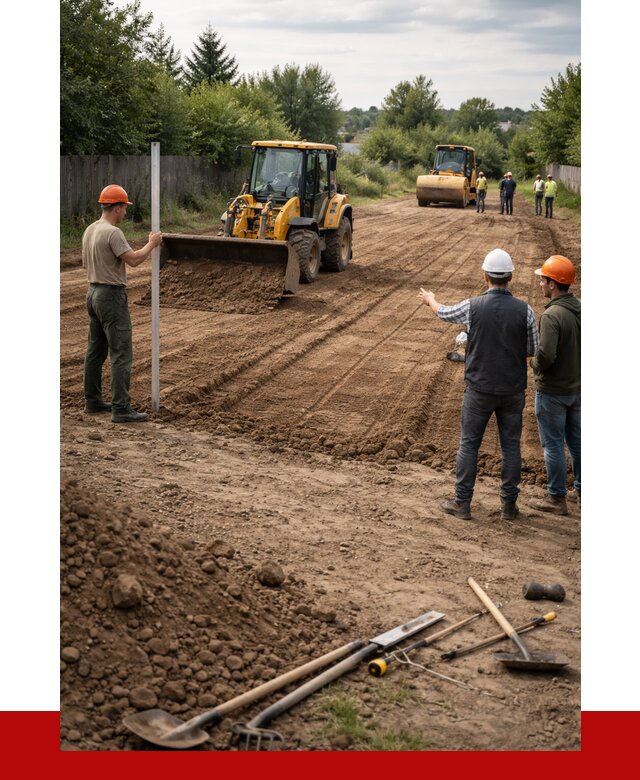 Планировка участка грунтом в Юбилейном от 4636 р ПРОНЕРУДЮбл