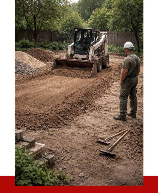 Выравнивание участка под ключ в Юбилейном от 3606 р. | ПРОНЕРУДЮбл